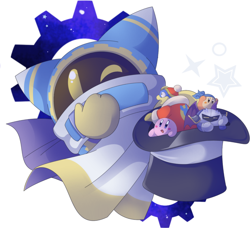 Magolor Is Magic Meta Knight, Hoshi, Sailor Moon, Nintendo, - Meta Knight X Magolor (912x876), Png Download