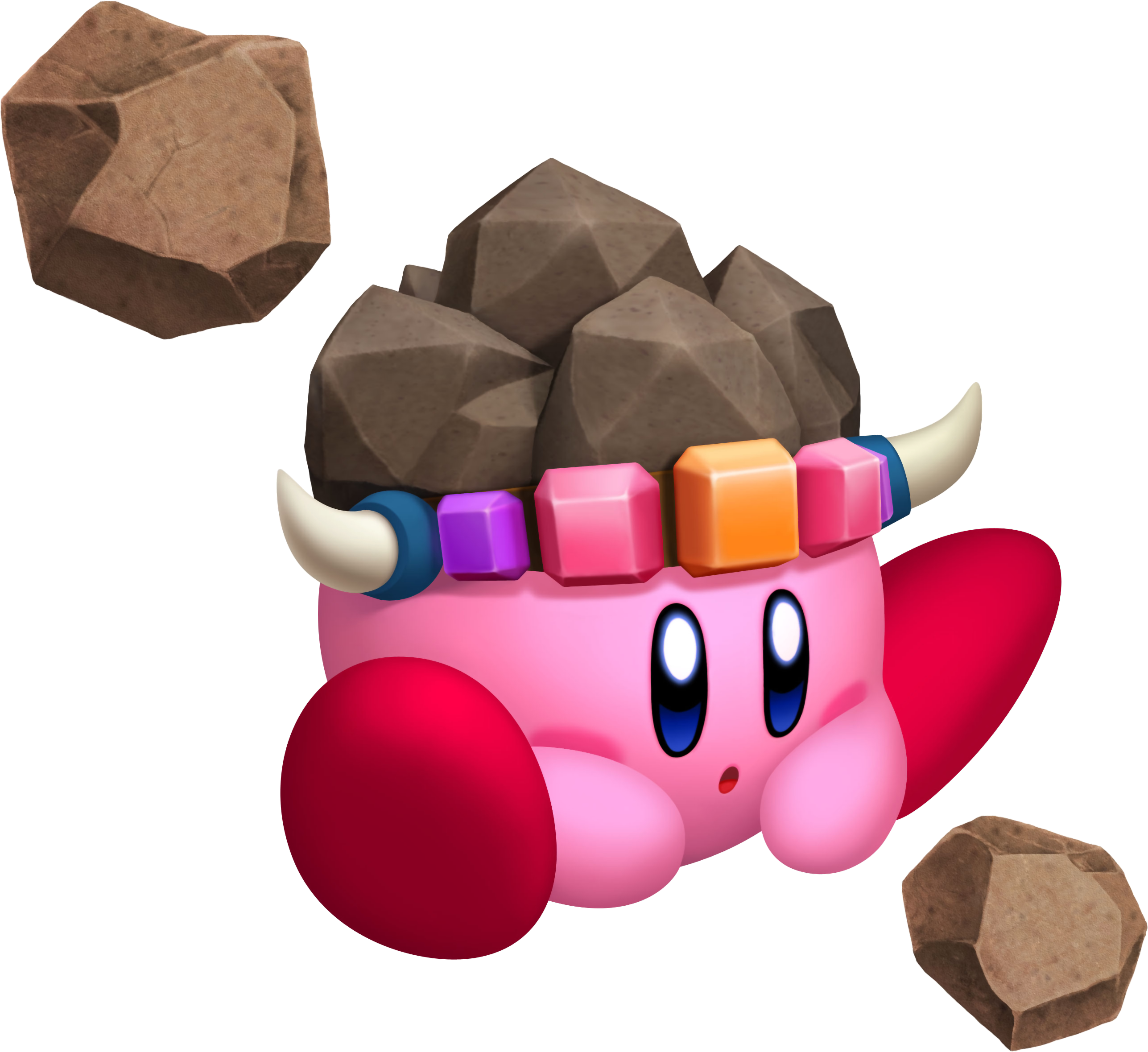 It's Either Rock Kirby Or Stone Kirby - Kirby Return To Dreamland Kirby (2973x2656), Png Download