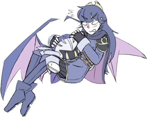 Meta Knight And Lucina (500x422), Png Download