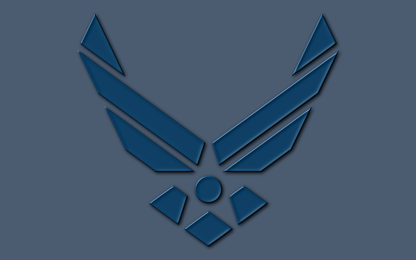 Us Air Force Logo Wallpaper - Symbol Us Air Force Academy (1440x900), Png Download