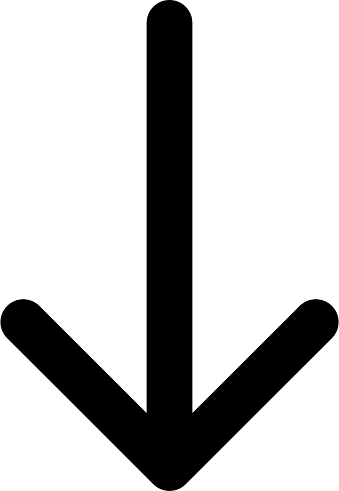 Arrow Pointing To Down - Button (676x980), Png Download