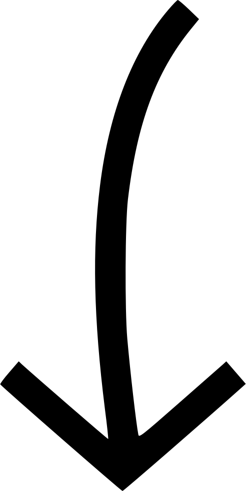 Arrow Pointing Down - Arrow Pointing Down Png (492x980), Png Download