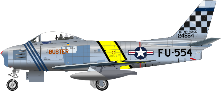 Free To Use Public Domain Military Aircraft Clip Art - Airfix 1:72 North American F-86f/e(m) Sabre (800x429), Png Download