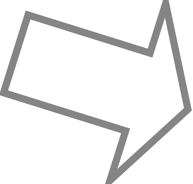 Gray, Right, Outline, Arrow, Down, Direction, Pointing - Finger Pointing Down And To The Right (640x612), Png Download