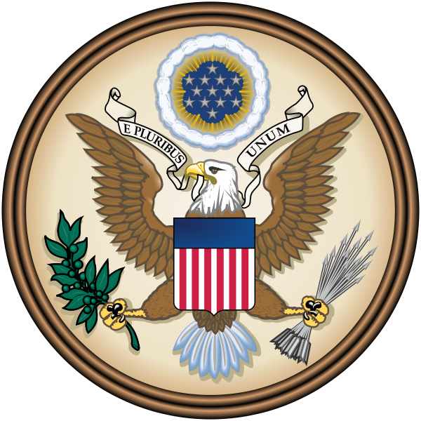 Us Air Force Seal Png - Aigle Symbole Des Etats Unis (600x600), Png Download