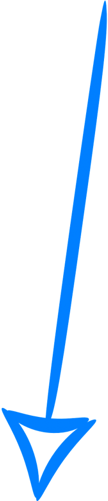 Blue Arrows Pointing Down (500x1000), Png Download