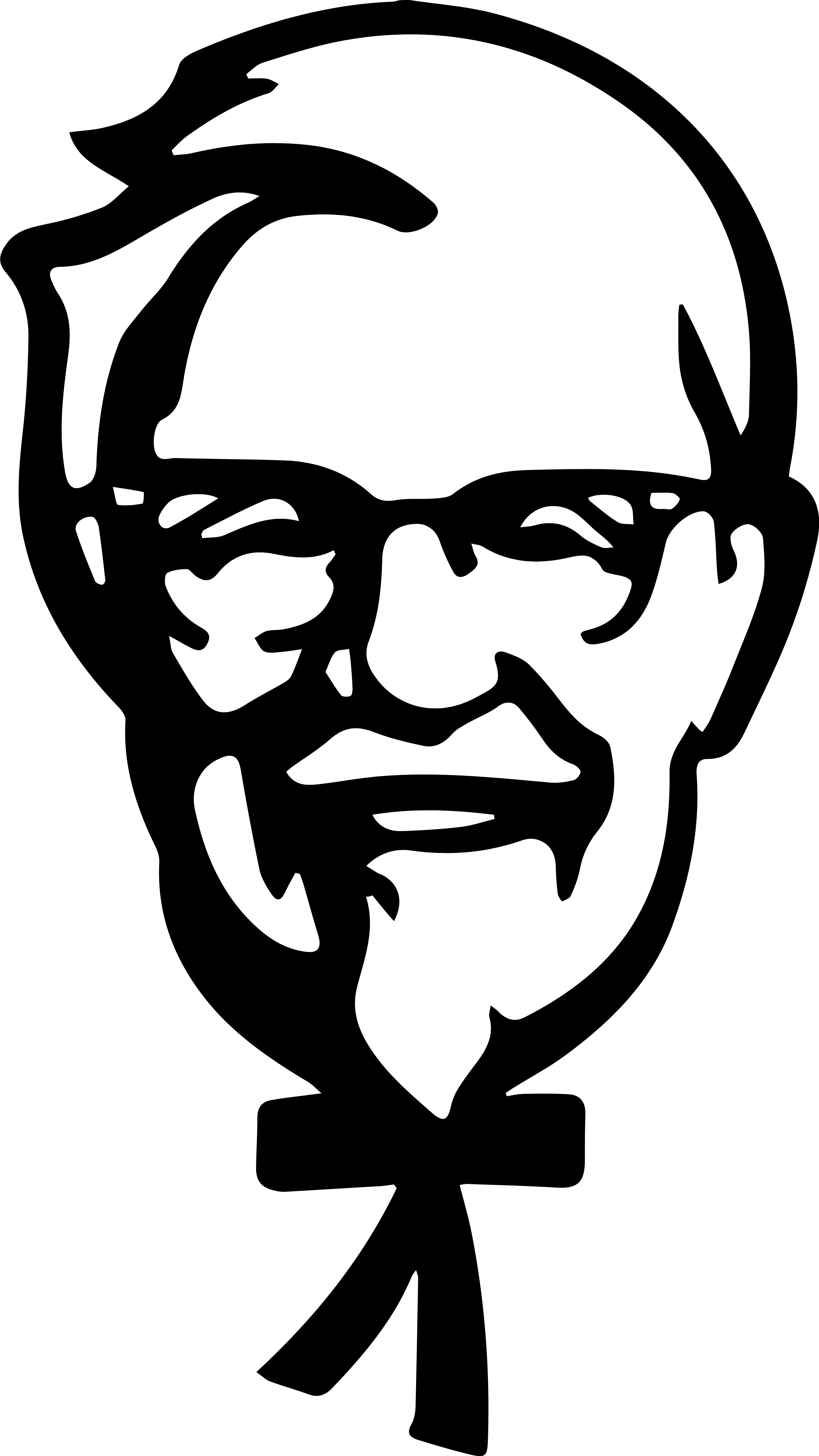 Kfc Logo, Chicken, Svg - Kfc Logo 2018 (2815x5000), Png Download