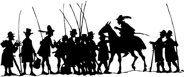 People, Silhouette, Going, Fish, Group, Rods, Rod - Trace People South Africa (640x320), Png Download