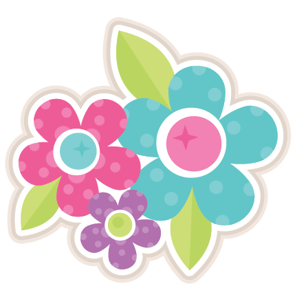 Flower Group Svg Scrapbook Cut File Cute Clipart Files - Scrapbook Flower Png Sticker (432x432), Png Download