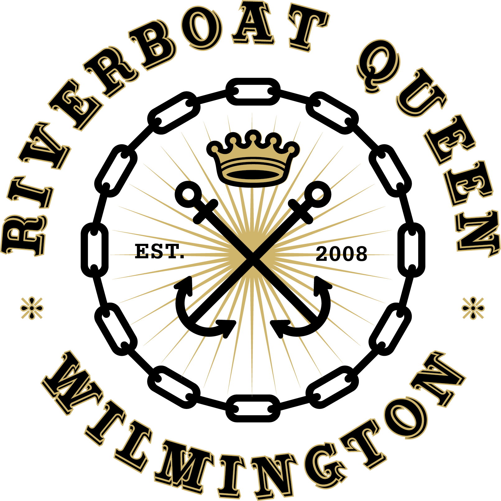 R6019 Riverboat Queen Logo - Wilmington Riverboat Queen (1611x1611), Png Download
