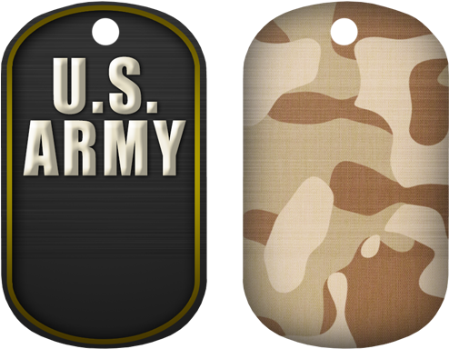 Army Military Dog Tag Bottle Opener (500x500), Png Download