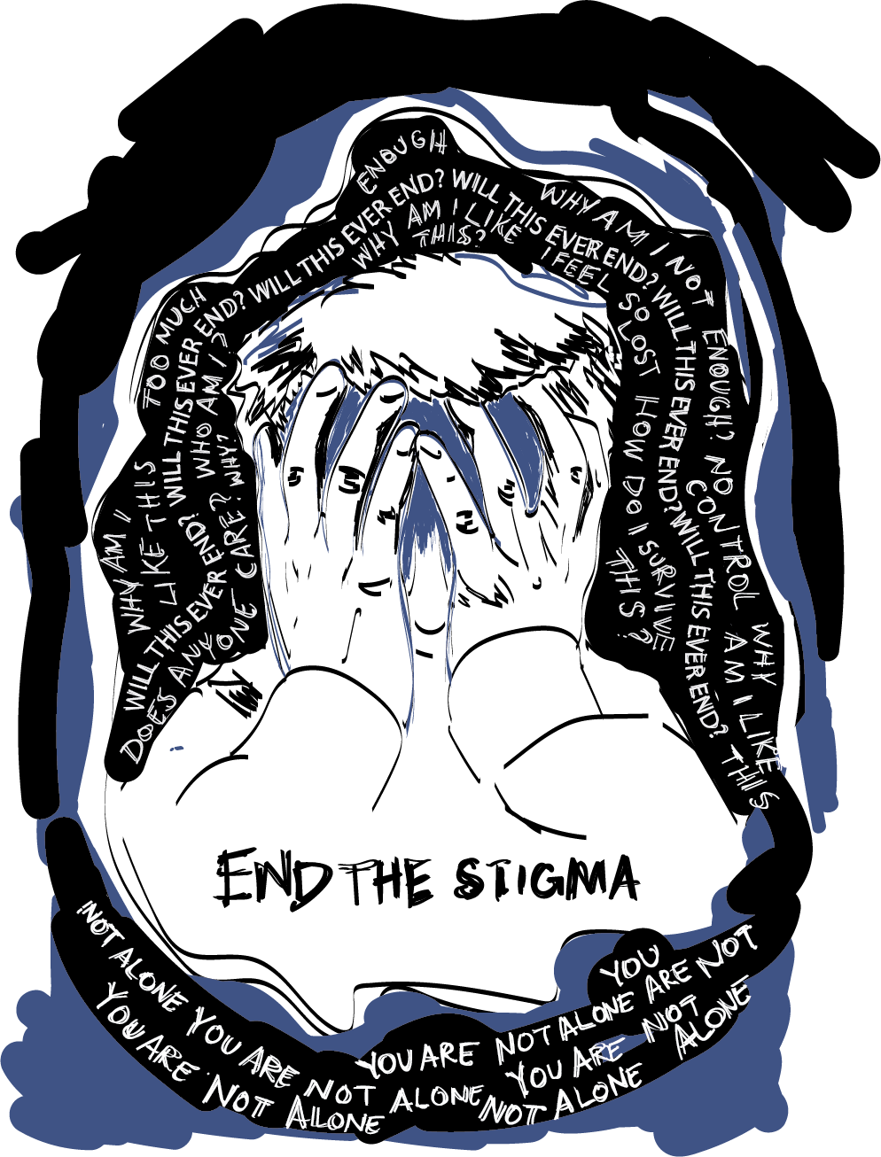 Finalposter You Are Not Alone Edit - Illustration (994x1306), Png Download