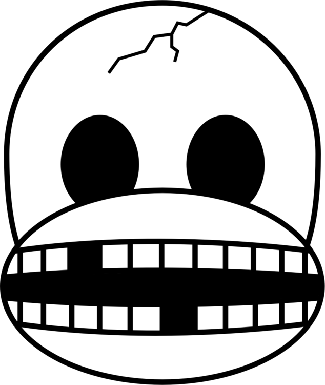 Emoji White-headed Capuchin Capuchin Monkey Primate - Monkey Emoji Transparent Black And White (634x750), Png Download