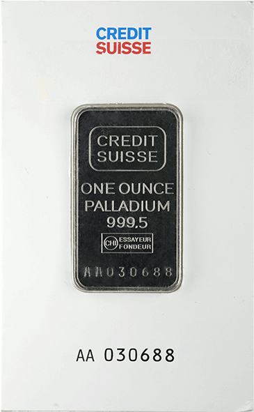 1 Oz Palladium Bar (600x600), Png Download