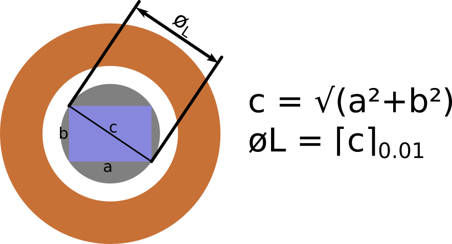 Hole Size Rectangle Lead - Rectangle (884x477), Png Download