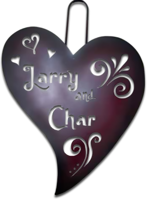 Angel Heart Insert - Gardenart By Cindi (500x673), Png Download