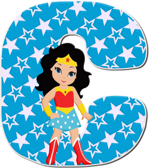 Alfabeto Mulher Maravilha Png - Big Sister/i'm Going (569x643), Png Download