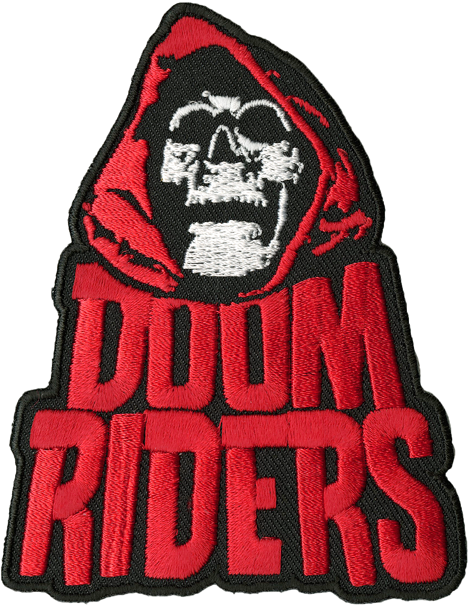 Doomriders "red Reaper" Embroidered Patch (1200x1200), Png Download