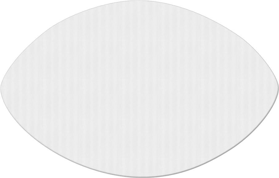 24" X 18" Football Corrugated Plastic Sign Blank - Circle (1000x1000), Png Download