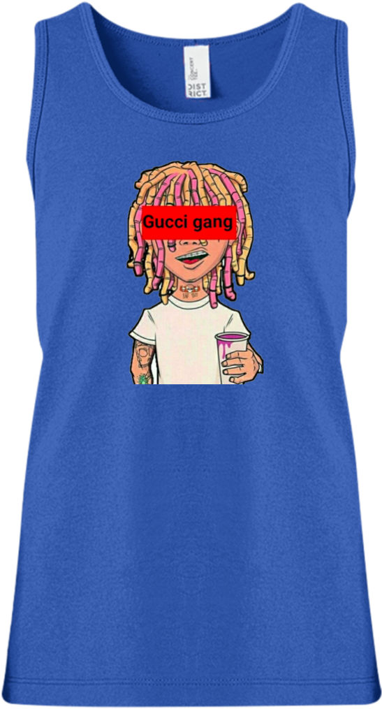 Lil Pump Gucci Gang Girls' Tank Top T-shirts - Lil Pump Tshirt Brand New Sizes Availabl (1024x1024), Png Download