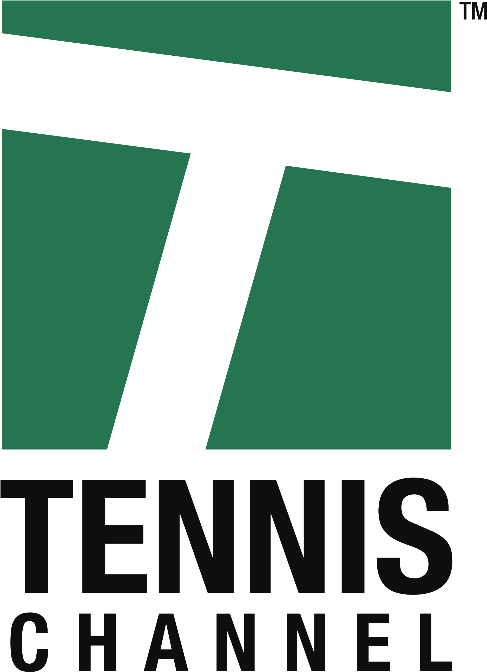Open - Tennis Channel Logo (2000x2615), Png Download