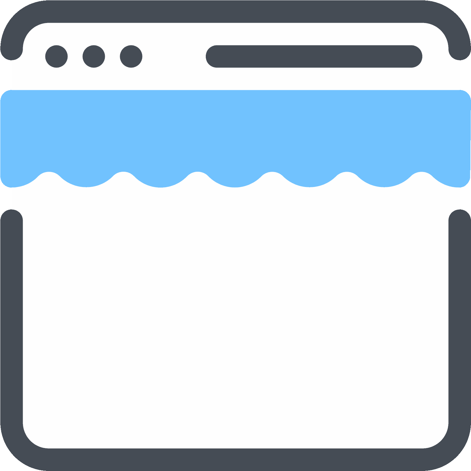 Online Shop Icon - Online Shopping (1600x1600), Png Download