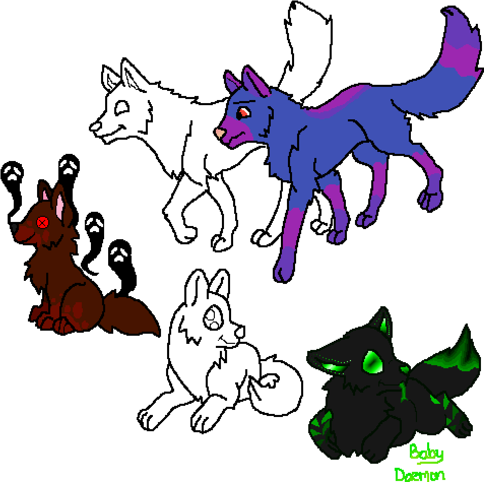 The Purple Wolf Is My First Oc Yay - Wolves Life 3 Art (1000x1000), Png Download
