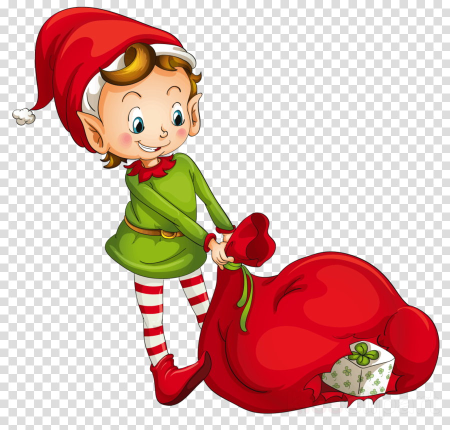 Elves Christmas Clipart Santa Claus Christmas Elf Clip - Christmas Elf Png (900x860), Png Download