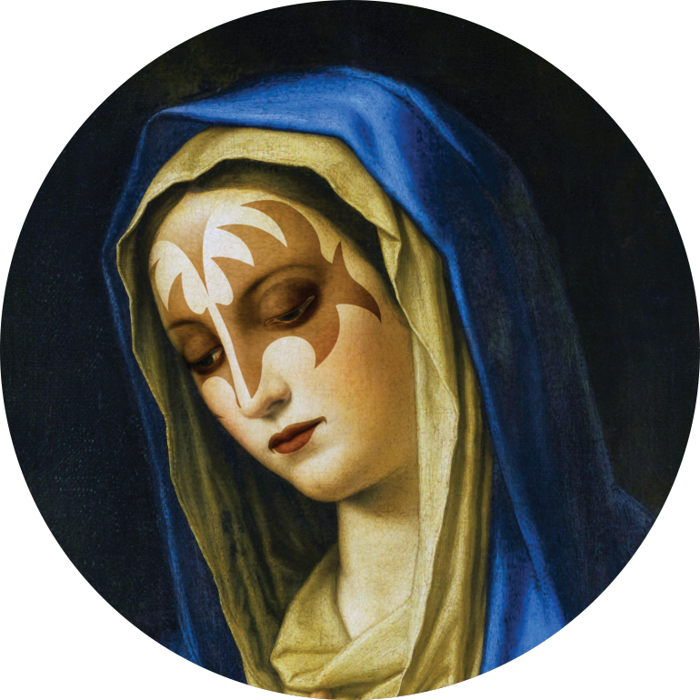 The Demon - Madonna At Prayer (770x770), Png Download