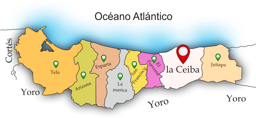 Atlántida, La Ceiba - Departamento De La Ceiba (830x480), Png Download