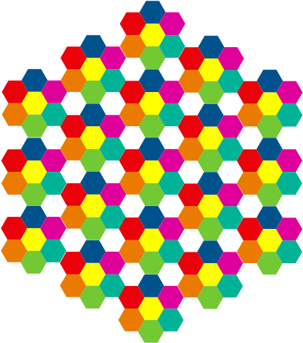 Hexagonal Ai Flower 6 555px - Portable Network Graphics (555x785), Png Download