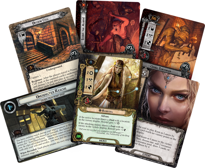 In His Preview, "prison Food," Developer Matthew Newman - Lord Of The Rings Lcg: Escape From Mount Gram (700x574), Png Download