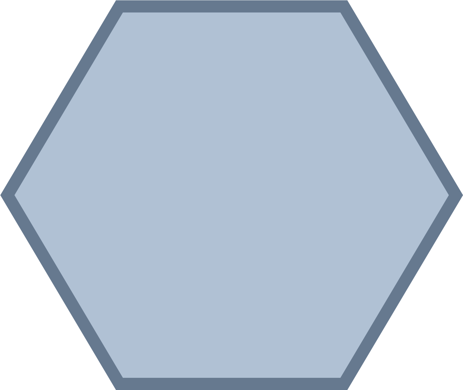 It Is A Hexagon With Six Straight Lines That Meet To - Polygons Hexagon (1600x1600), Png Download