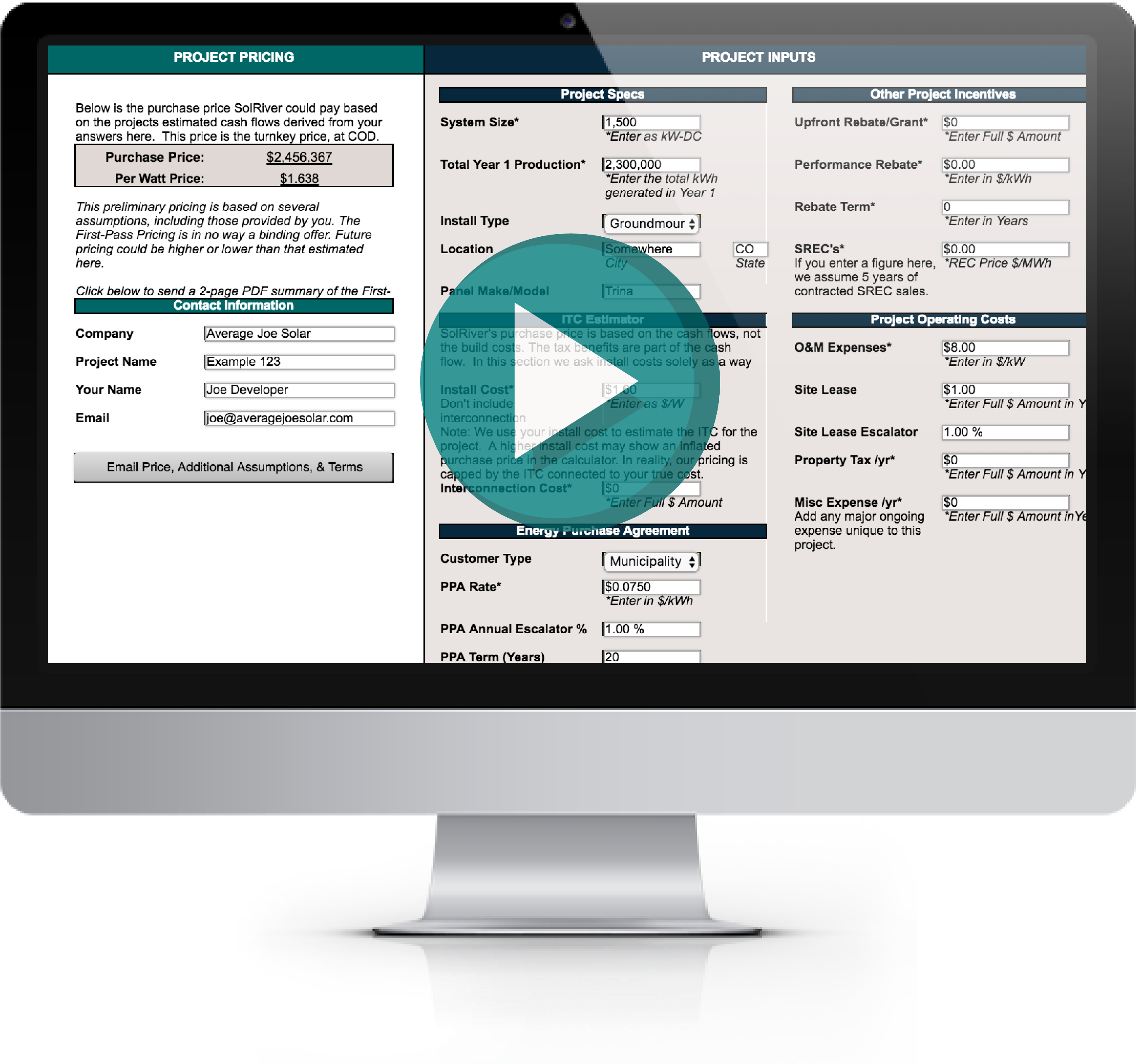 Indicative Pricing - Landing Page Design Responsive (2875x2625), Png Download