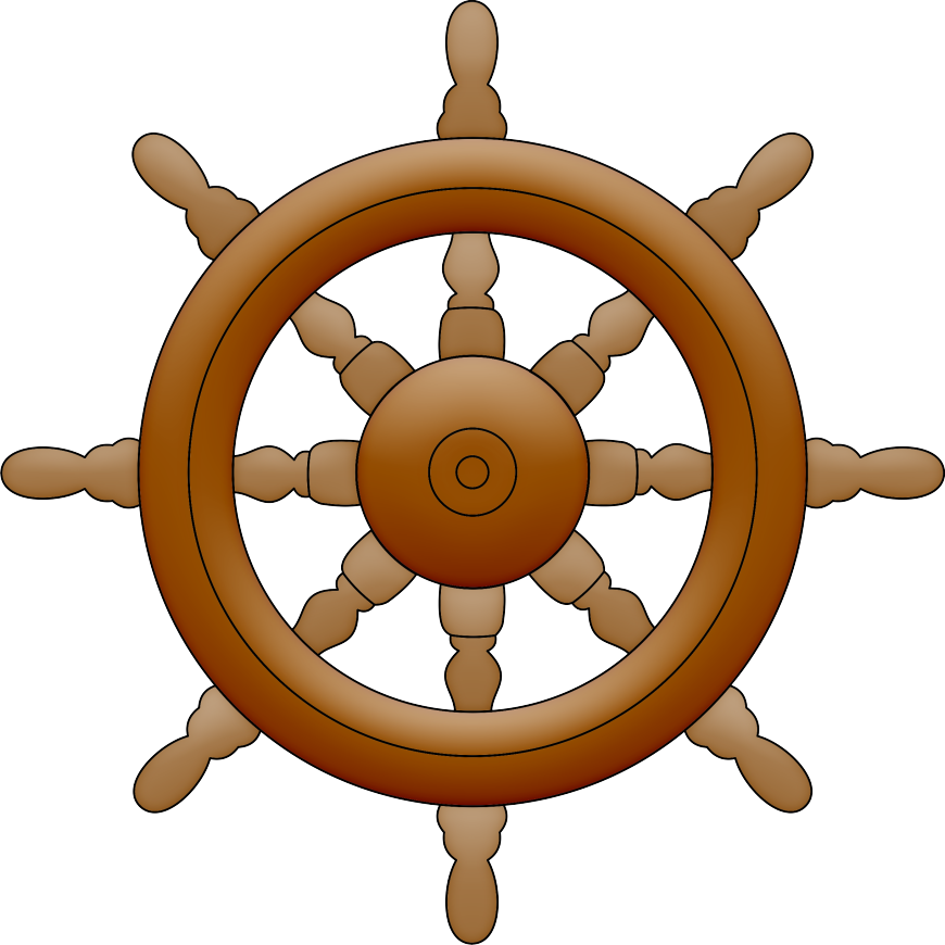 Passatempo Da Ana - Ship Wheel Clock (870x870), Png Download