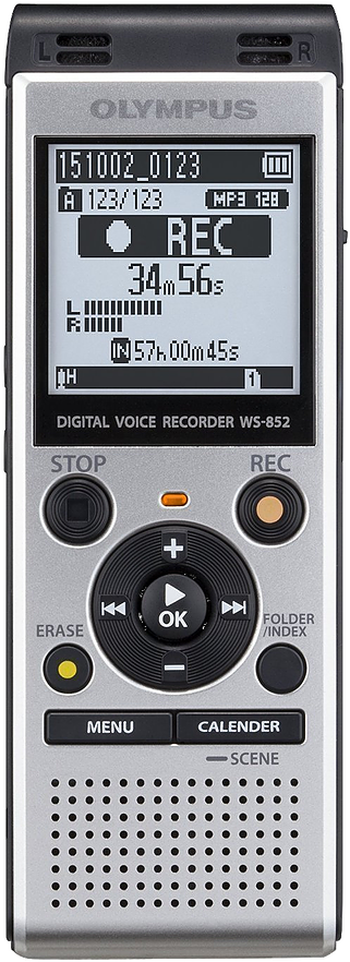 Olympus Ws 852 Voice Recorder (420x969), Png Download