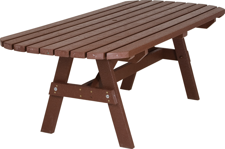 Rectangular, Wheelchair Access Table - Recycled Plastic Garden Table (900x597), Png Download