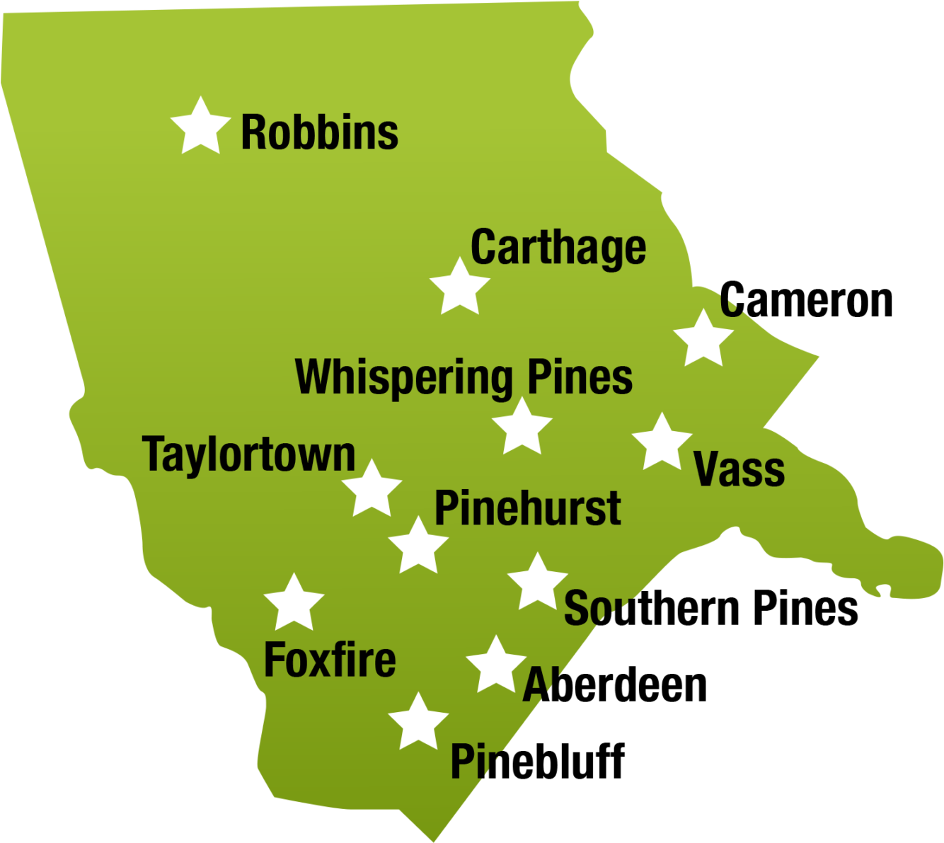 Moore County - North Carolina (1350x1200), Png Download