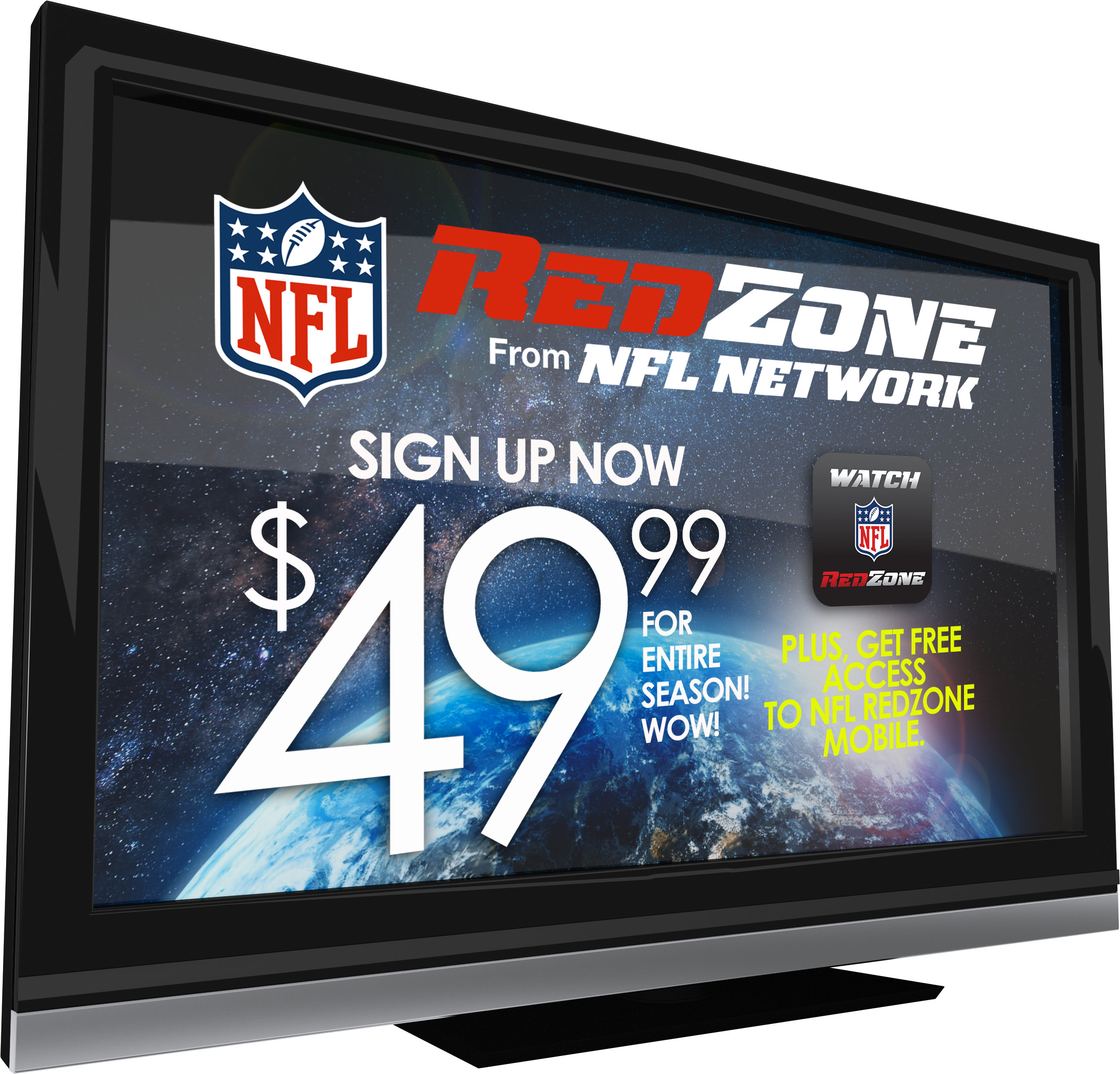 Nfl Redzone Hd Is The Dedicated Channel That Takes - Television (4200x2800), Png Download