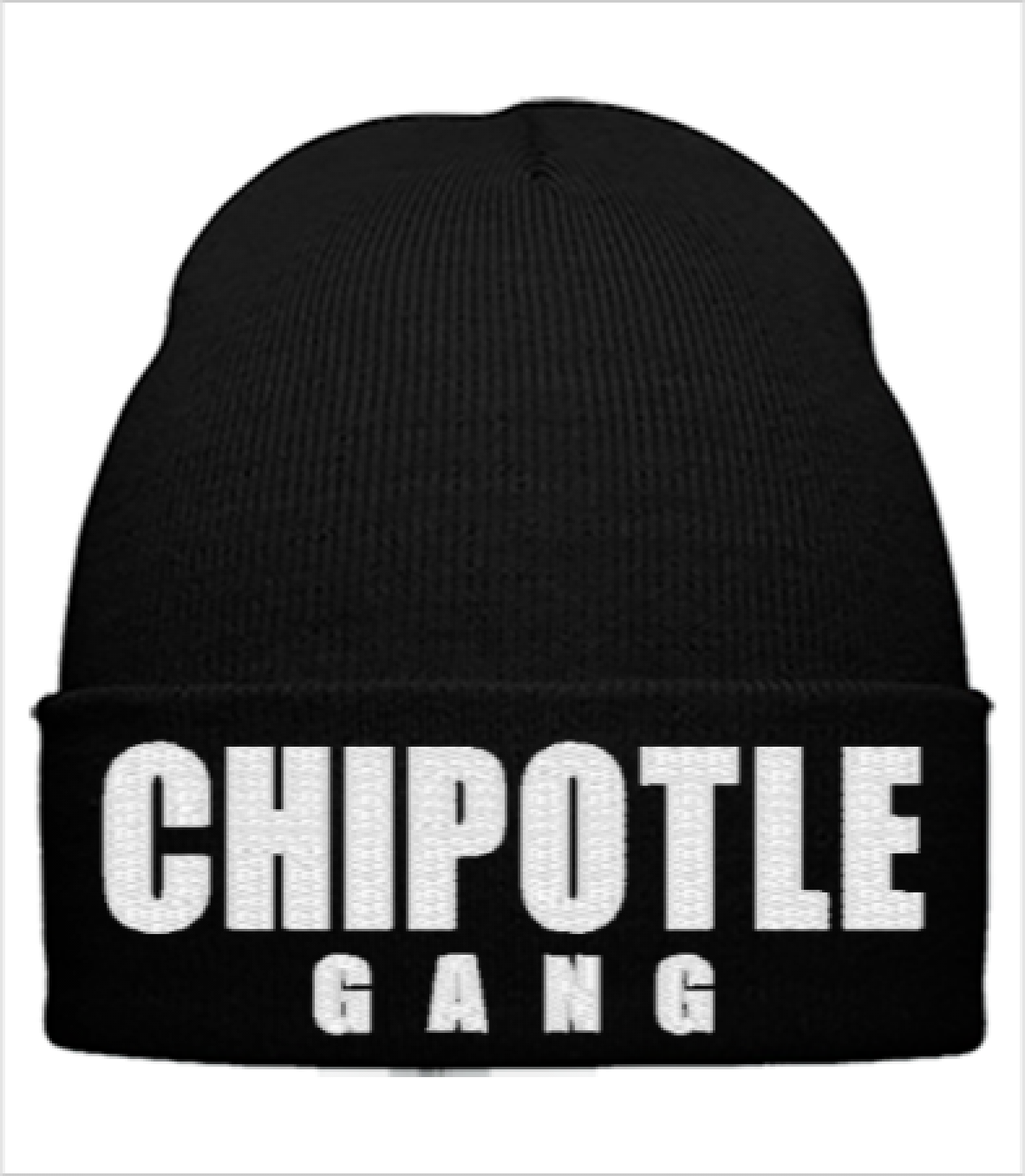 Chipotje Gang Embroidery Hat - Moe's Vs Chipotle Meme (1182x1356), Png Download