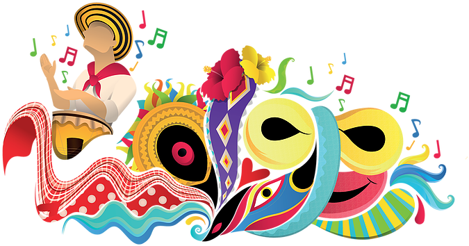 Telecaribe Será El Canal Oficial Del Carnaval - Imagenes De Carnaval De Barranquilla 2018 (944x389), Png Download