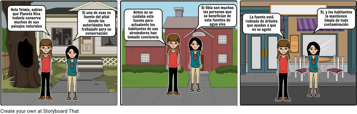 Paisaje De Planeta Rica - Storyboard (1164x385), Png Download