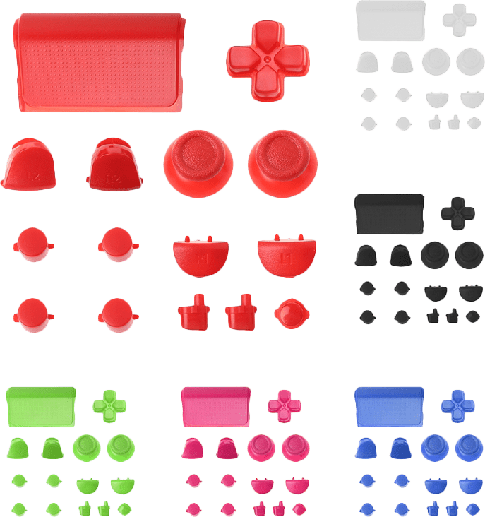 Playstation 4 Controller Button Set Ps4 - Sony Dualshock 4 (687x732), Png Download