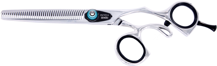 Sensei Open Neutral Grip 40 Tooth Hair Thinning Shear - Scissors (736x460), Png Download