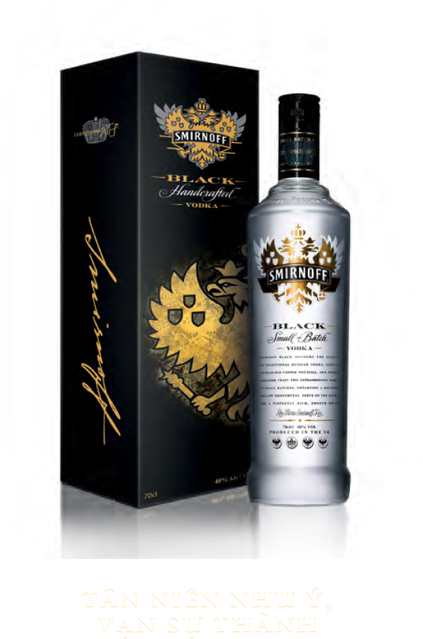Smirnoff Black Hộp Giấy - Smirnoff Black (900x1000), Png Download