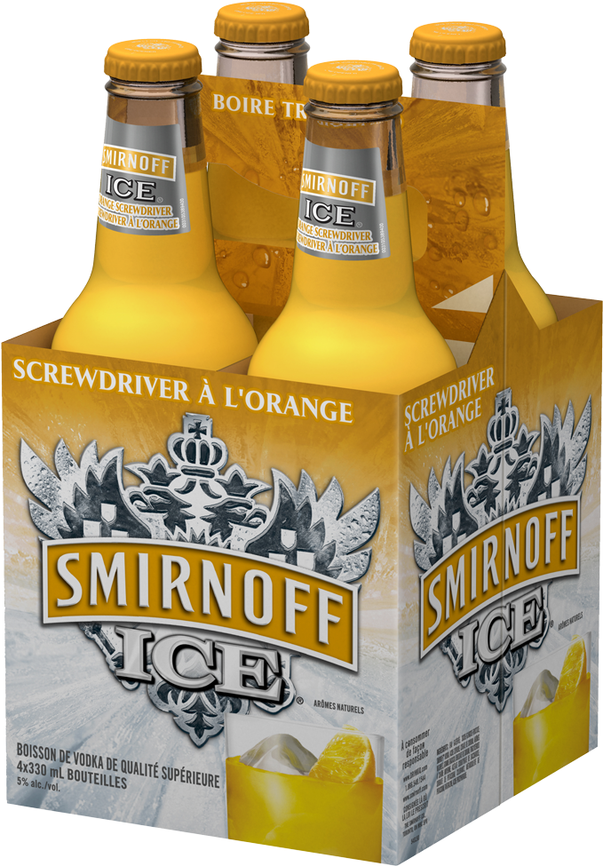 Smirnoff Vodka - Smirnoff Ice Malt Beverage, Premium, Original - 6 Pack, (701x996), Png Download