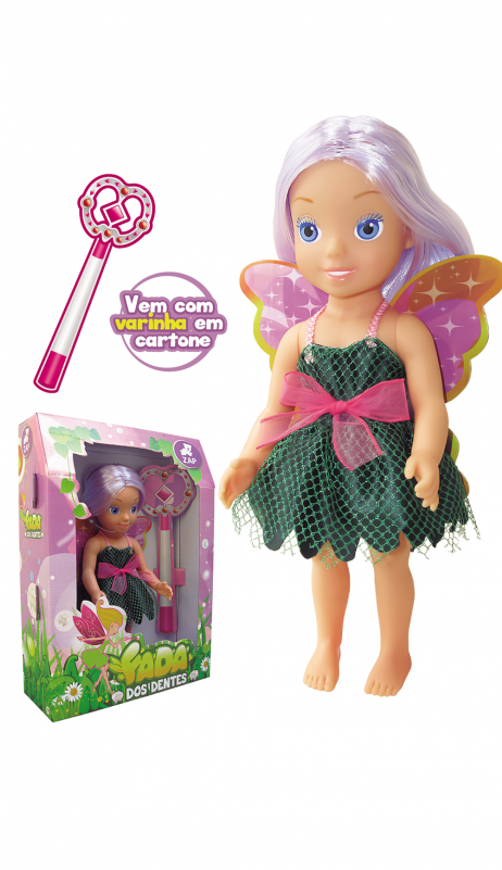 Boneca Fada Dos Dentes Branca Zap - Boneca De Brinquedo Fada Dos Dentes Bebe Branca Zap (800x800), Png Download