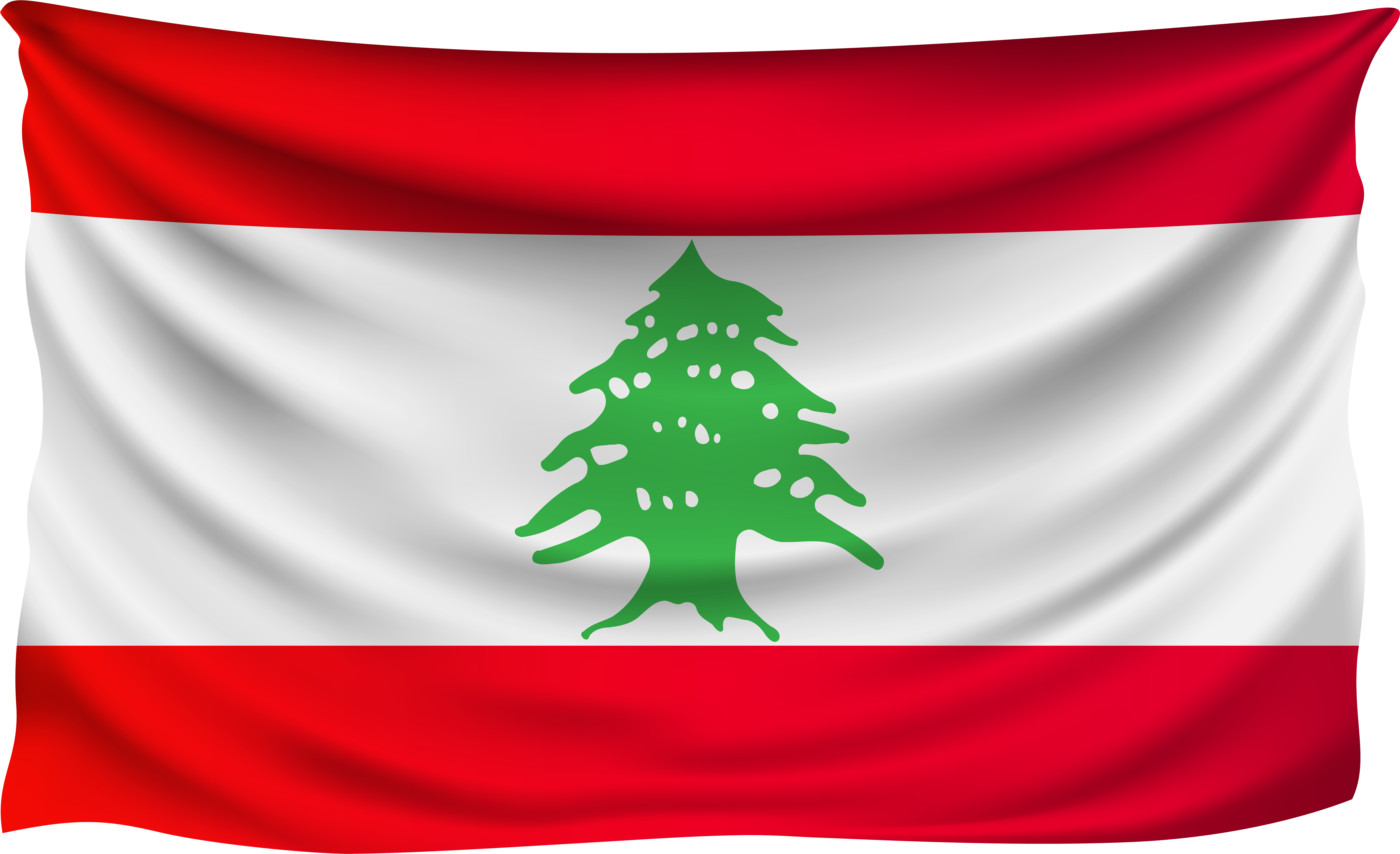 Flag Of Lebanon Png (8000x4896), Png Download