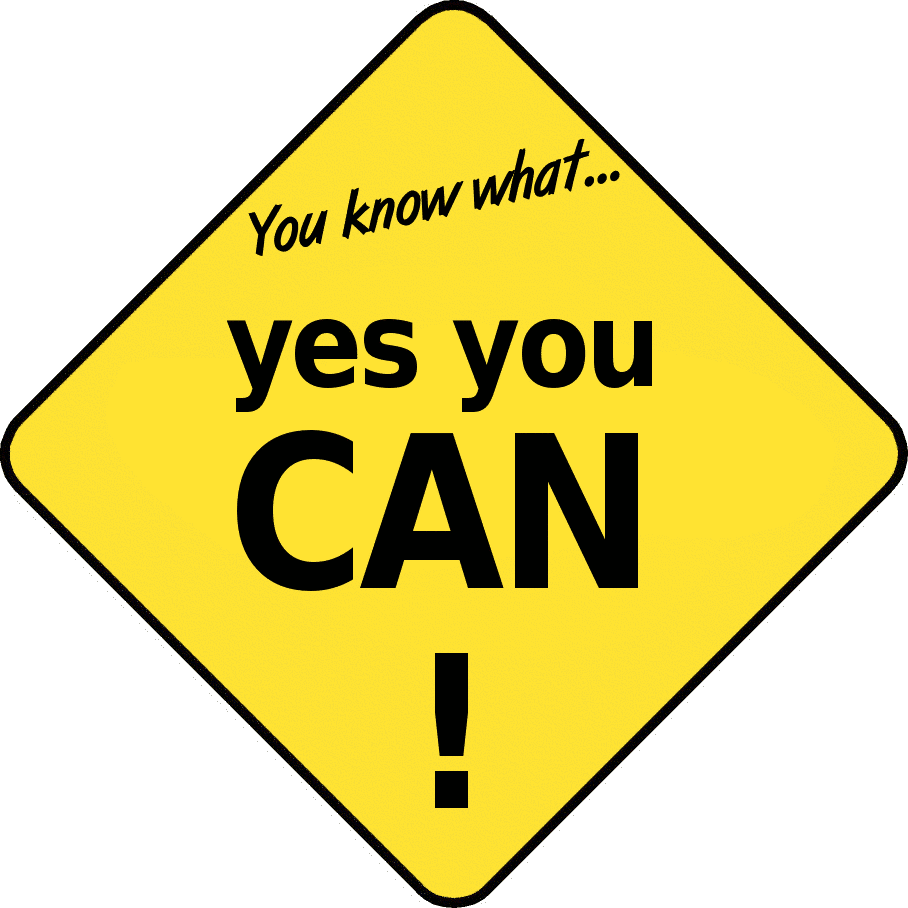 Yes You Can Clipart - You Can (908x908), Png Download