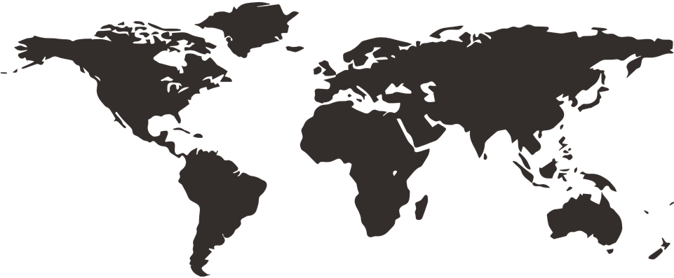If You Live In Country Outside Of The United States - World Map Simple Transparent Background (960x480), Png Download
